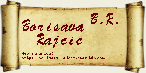 Borisava Rajčić vizit kartica